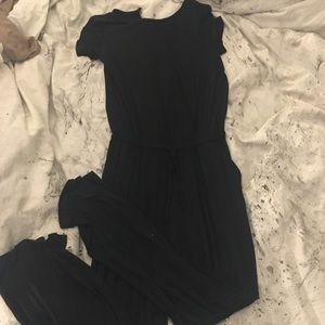 Black Cotton Jumpsuit